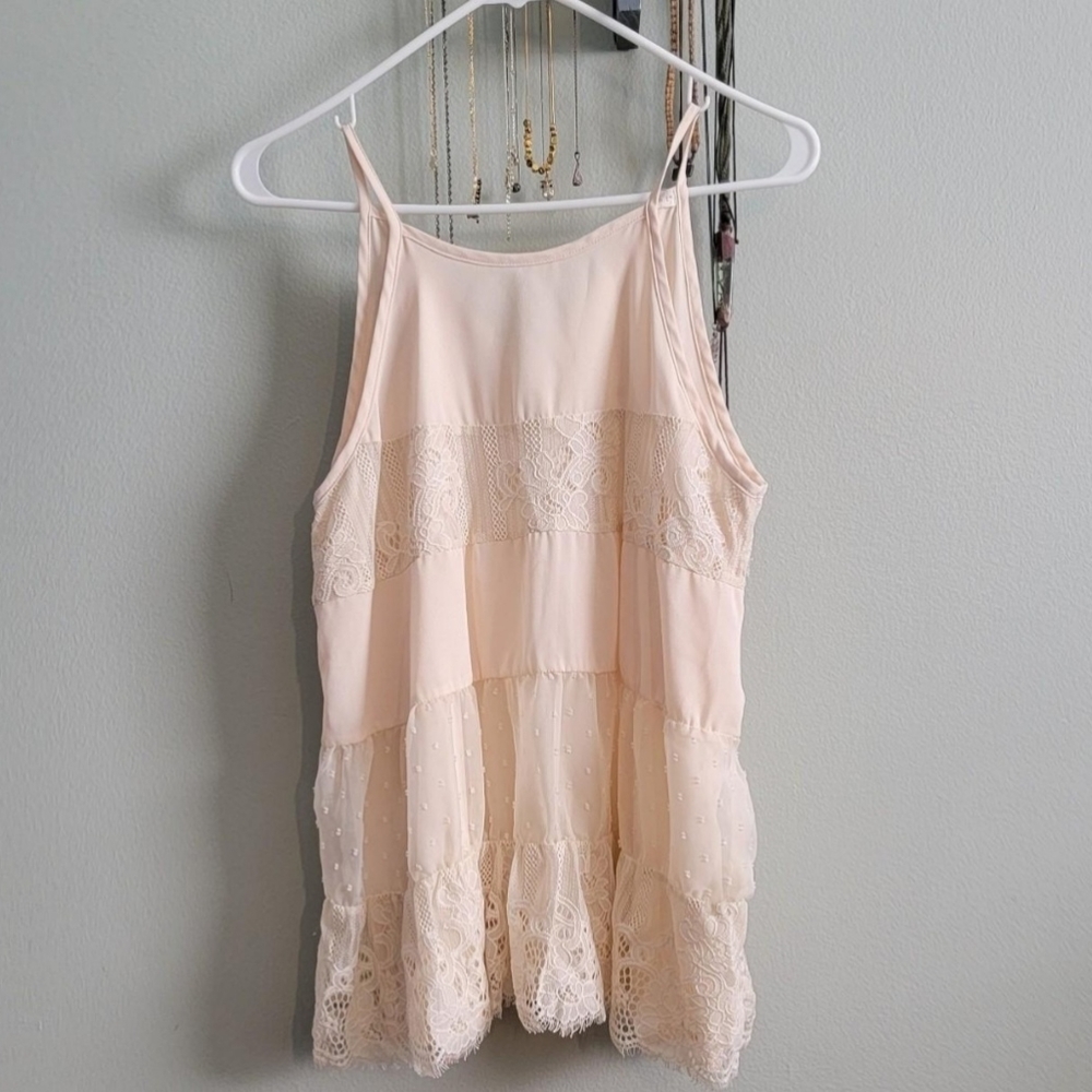 Beige Boho Blouse